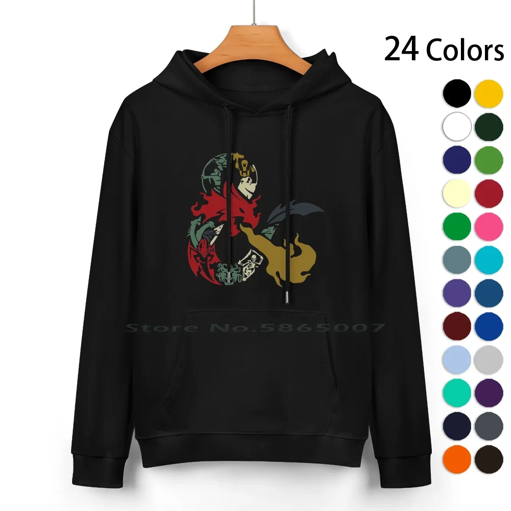 

& Pure Cotton Hoodie Sweater 24 Colors Rpg Role Play Dnd D D D20 D10 D4 Hit Gaming Gamer Nerd Geek Retro Demogorgon Dice Board