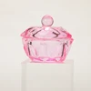 1 Pc Pink Glass Crystal Cup Acrylic for Professional Nails Heart Dappen Liquid Crystal Pwder Clear Acrylic Liquid Monomers Tools 5