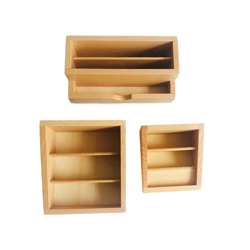 Wooden Montessori Cards Holder - Educational Display Stand For Kids Learning Materials