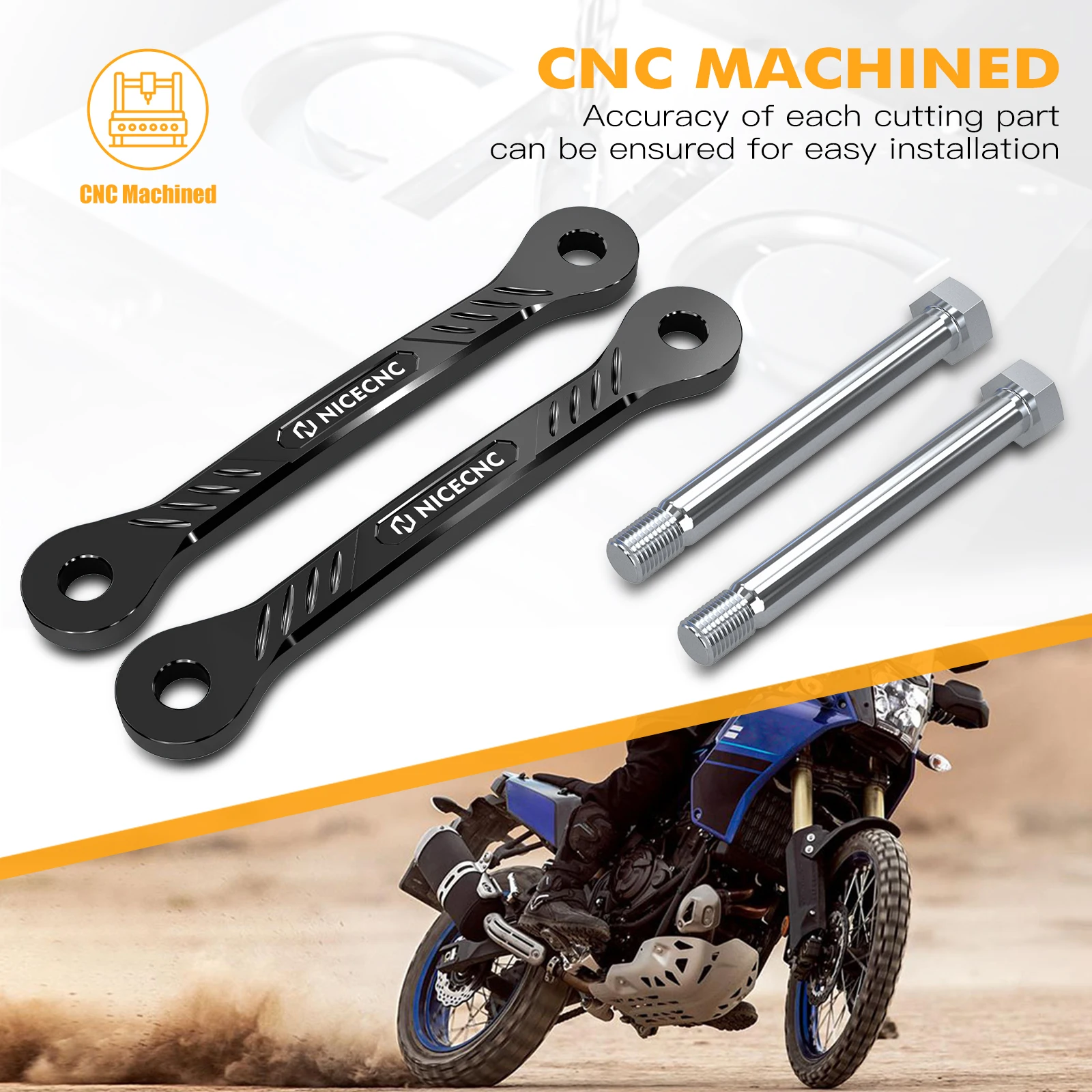 Für Yamaha Tenere 700 XTZ 700 2019-2024 Motorrad 1,5 "Tieferlegung Link Kit Tenere 700 Rally Edition 2020 2021 2022 2023 2024 – Detail 4