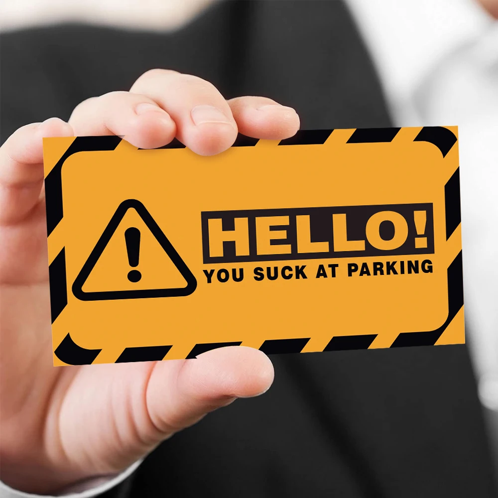 Parking Violation Cards 50pcs 3.5 x 2 inch Funny Parking Violation Cards Funny mini greeting cards gag cards reward punch cards