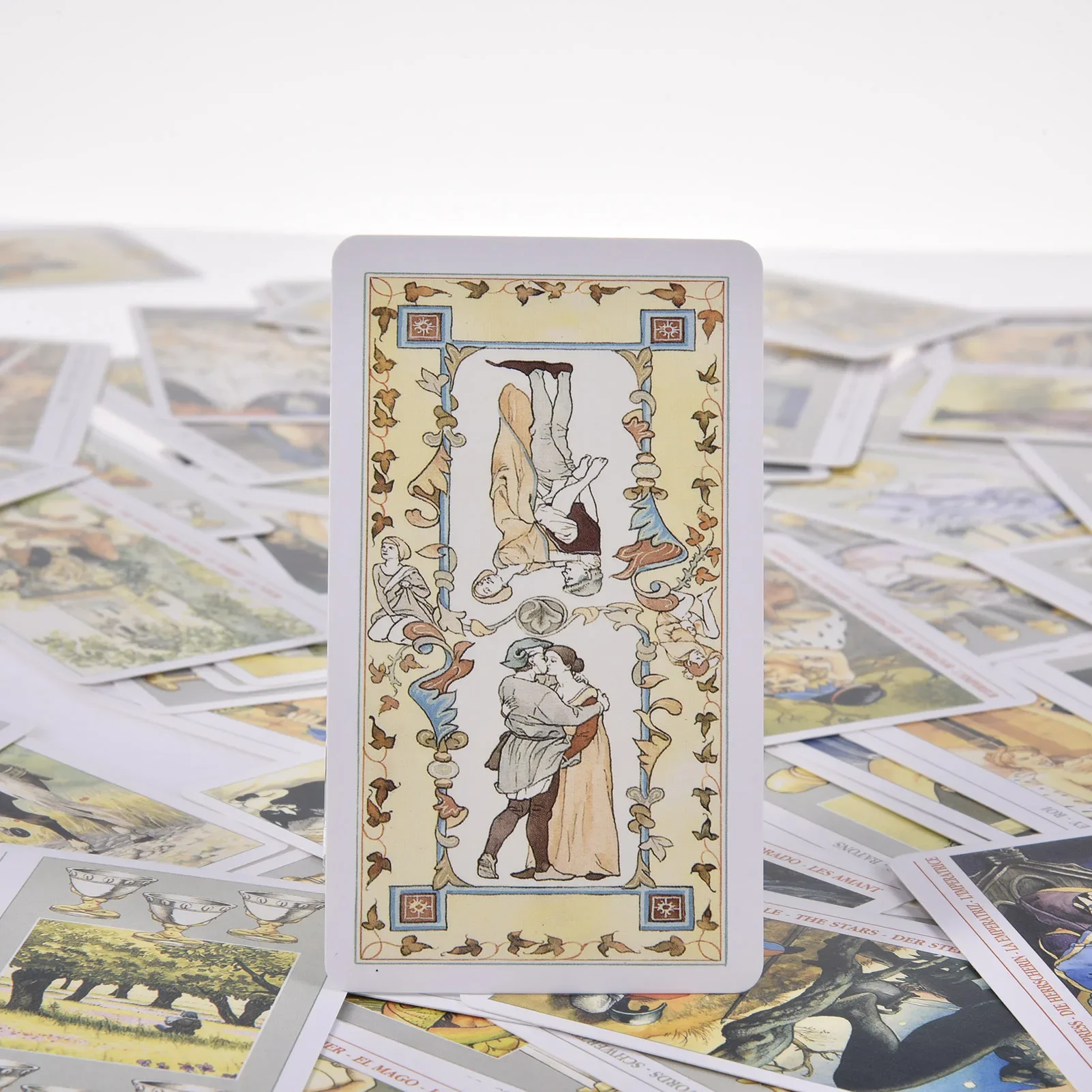 Decameron Tarot Cards 78 deck English Version Oracle Cards PDF Guideboock Divination Edition Deck Borad Playing Games card games,playing cards,board games,tarot cards