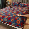 WASART Soft warm velvet elastic fitted sheet mattress protector cover winter couple luxury double bed bedsheet queen king size 1