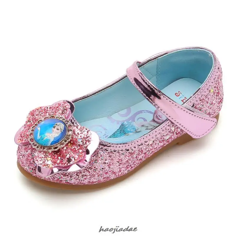 New Spring Autumn Girls Children's Flat Shoes Bow Princess Shoes Kids Leather Kids Soft Casual Outdoor Single