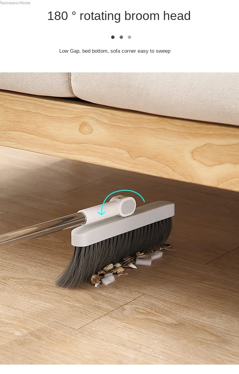 Broom Suit Dustpan Combination Household Broom Sweeping Artifact Broom with Soft Hair Non Stick Hair Garbage Shovel