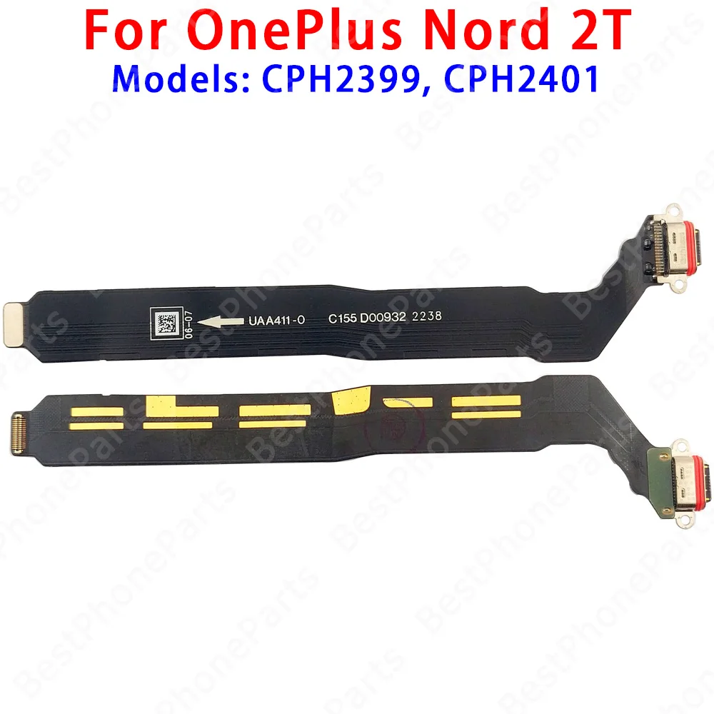 OnePlus Nord Nord2 Nord2T Nord3 Nord4 Nord5용 PCB 베이스 충전기 커넥터 USB 충전 도크 포트 플렉스 케이블 회로 기판