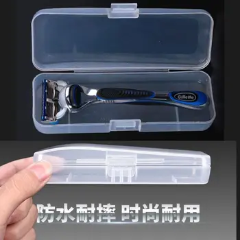 Men's Razor Box Razor Blades Holder Shaving Machine Bath Storage Box Shaver Travel Case For Home Bathroom Accessories 1