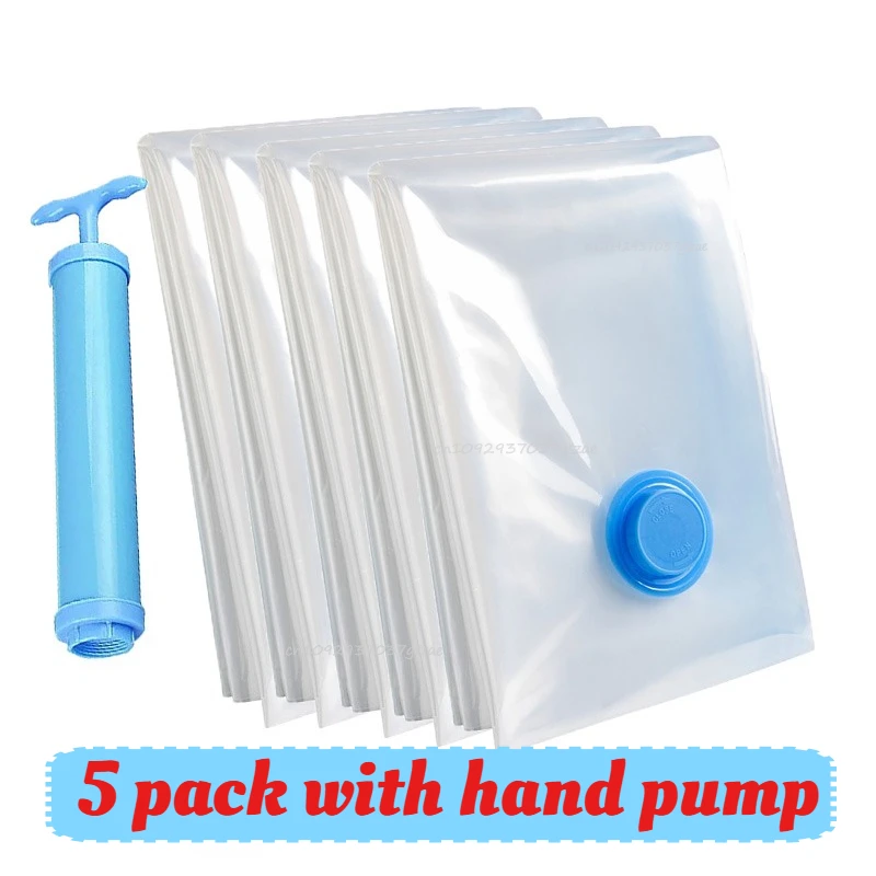 Space-Saving Vacuum Storage Bags with Pump
