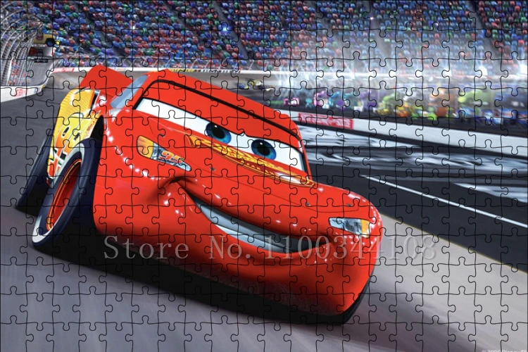Vacío Complejo tanto Disney Jigsaw Puzzle Games | Lightning Mcqueen Puzzle | 3 Cars Paper Puzzle  - Disney - Aliexpress