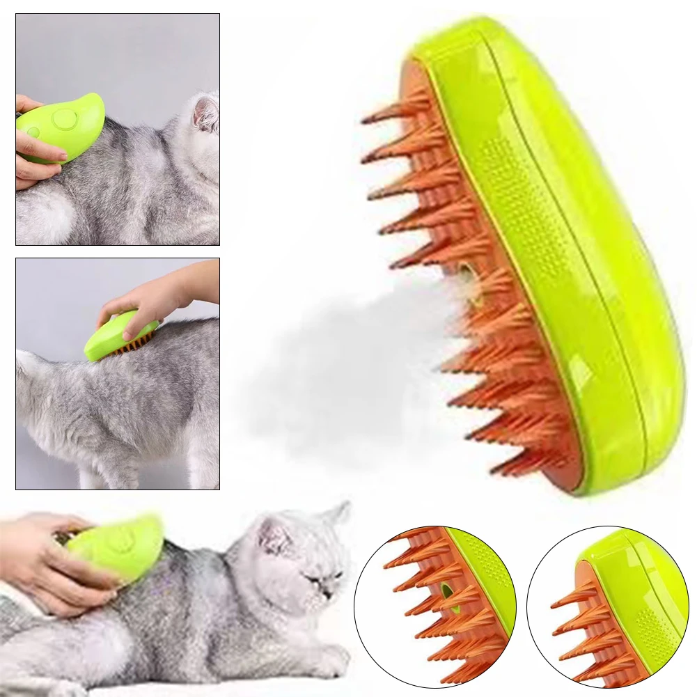 3In1CatSteamyBrushSelfCleaningSteamDogCatBrushforMassage
