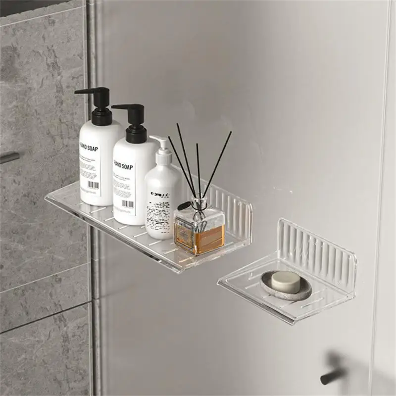 Wall Hanging Toilet Bathroom Storage Cabinet Rack Punch Free Multifunctional Toilet Rack Shelf Organizer Cosmetic Storage Holder 6