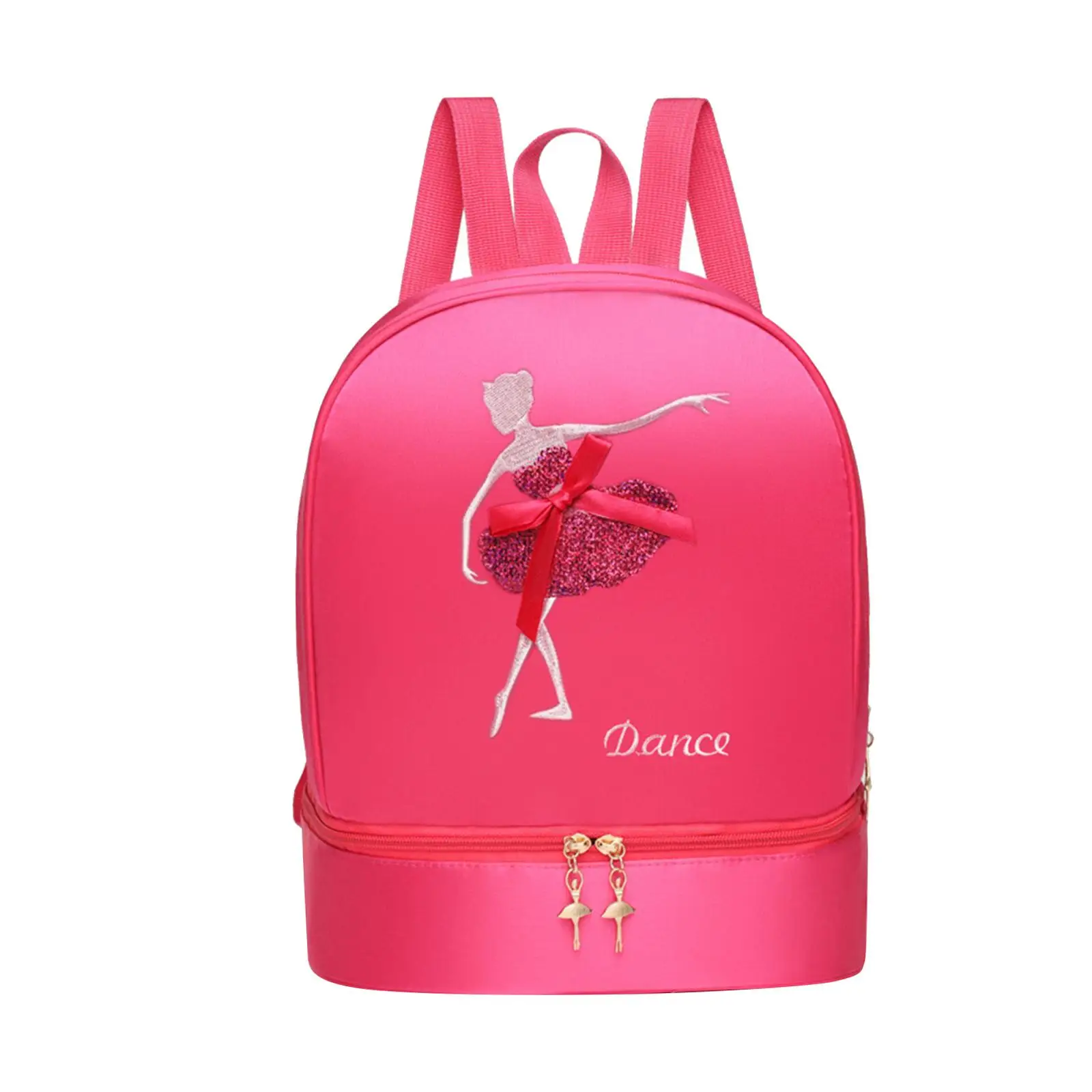 Ballet Dance Backpack Children`s Backpack Gym Bag Sweet Portable Rucksack Ballet