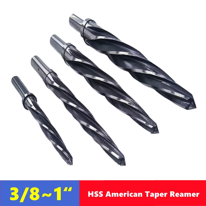 HSS Reamer HSS American spiral groove taper reamer 3/8 7/16 1/2 9/16 5/8 3/4 7/8 1 inch automotive reamer for hole expansion and deburring