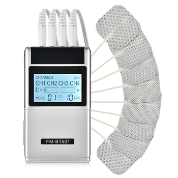Ricaricabile 15 modalità EMS TENS Elettrostimolatore del nervo muscolare Elettrodi Patch Impulso corporeo Fisioterapia Massaggiatore Alleviare il dolore 1