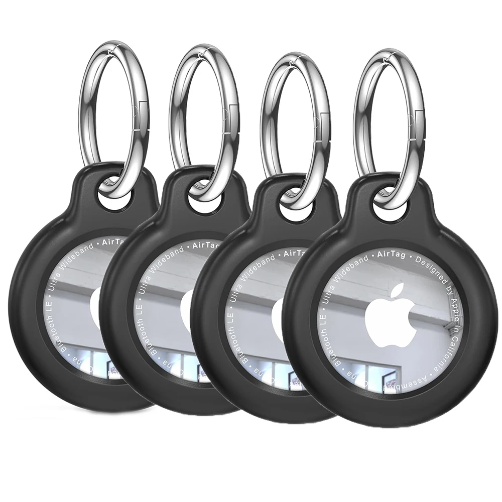 

Airtag Holder Apple Air Tag Case with Keychain, Hard PC Anti-Drop for GPS Item Finder Tracker AirTags Case