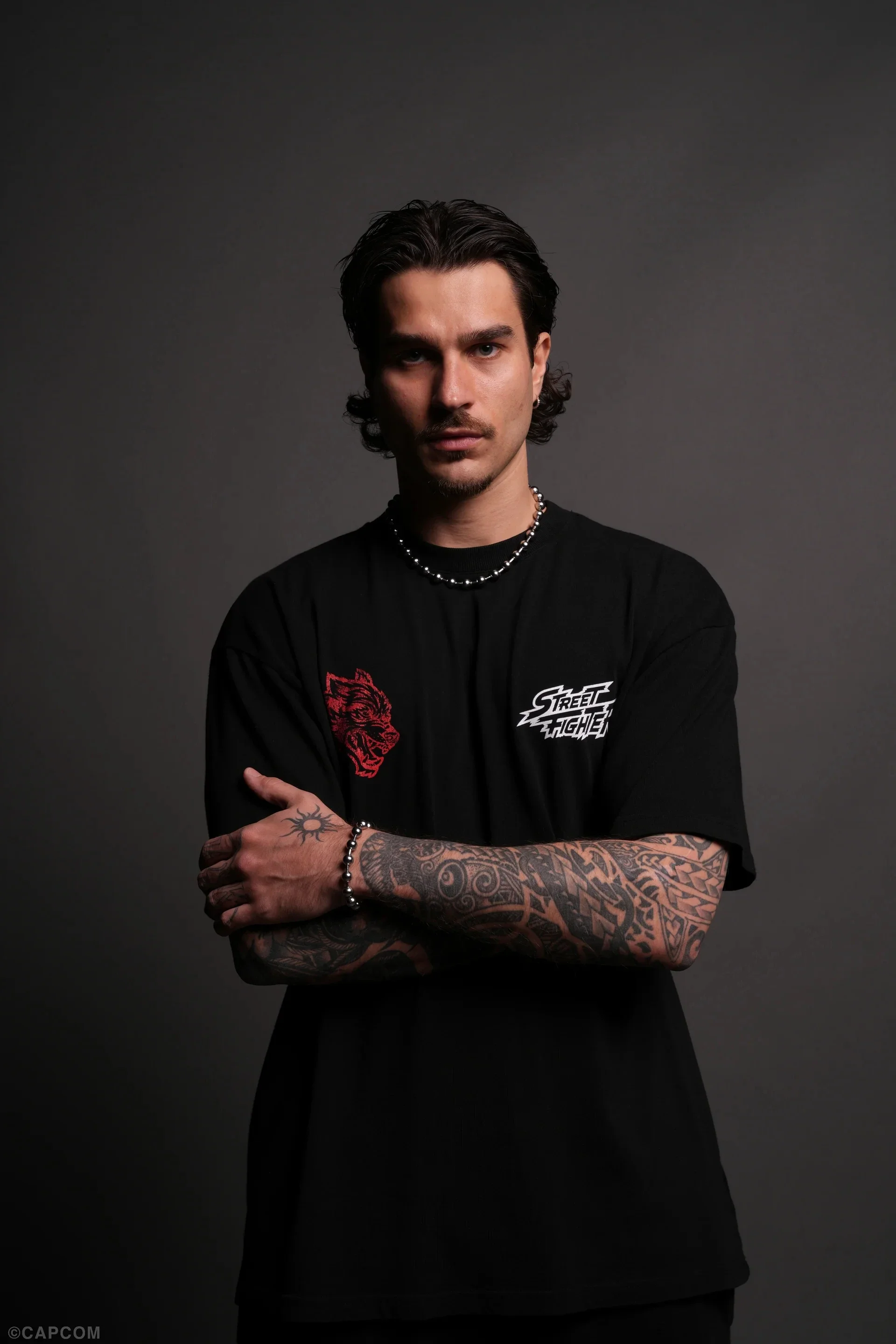 WOLVES CLUB STABILITY "PREMIUM" OVERSIZED TEE IN BLACK Summer Men's and Women's T-shirt Fashion Loose Printed Tops