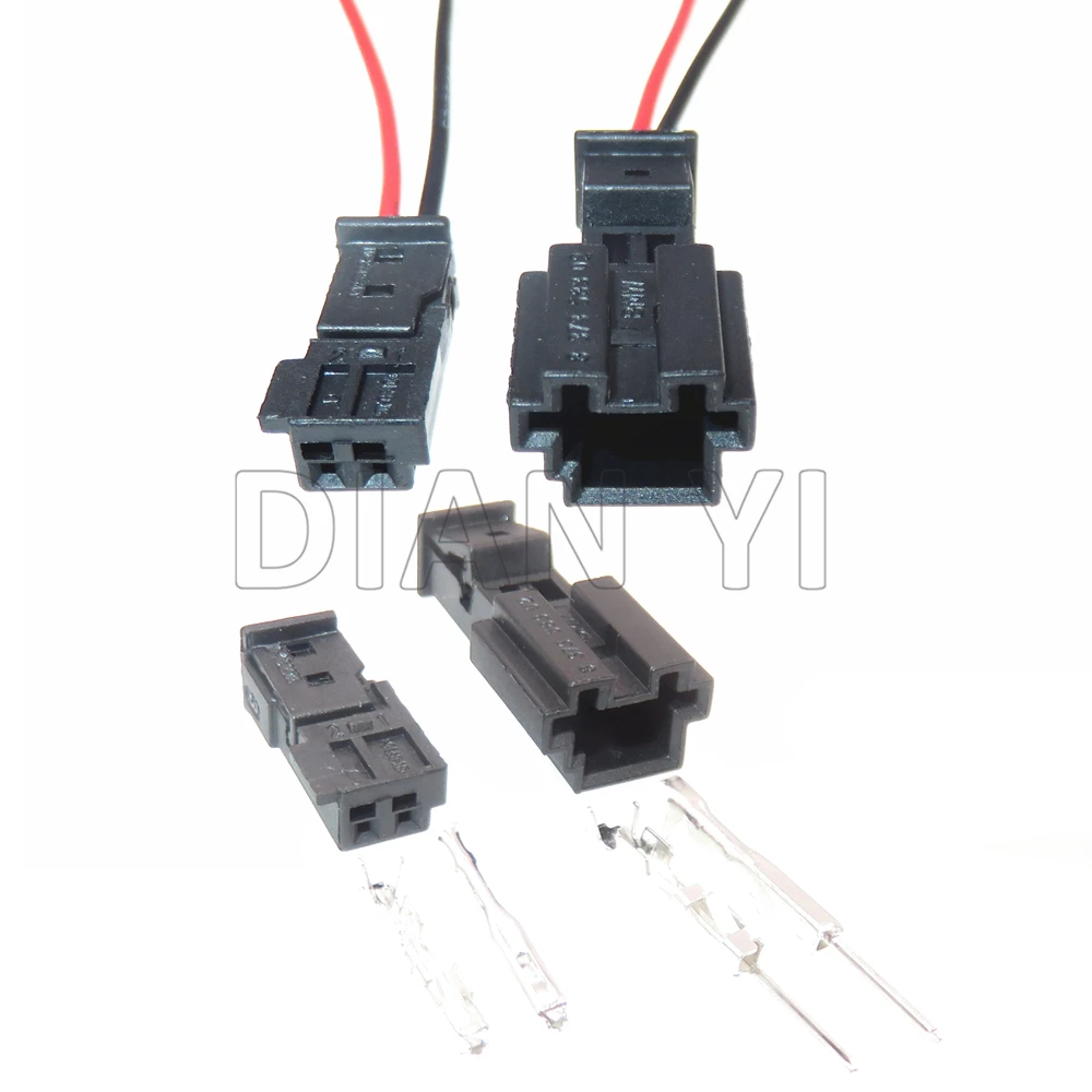 1 Set 2 Way Black Car Tweeter Speaker Plastic Housing Socket 9-968554-1 3-1452577-1 837358302 For Bmw