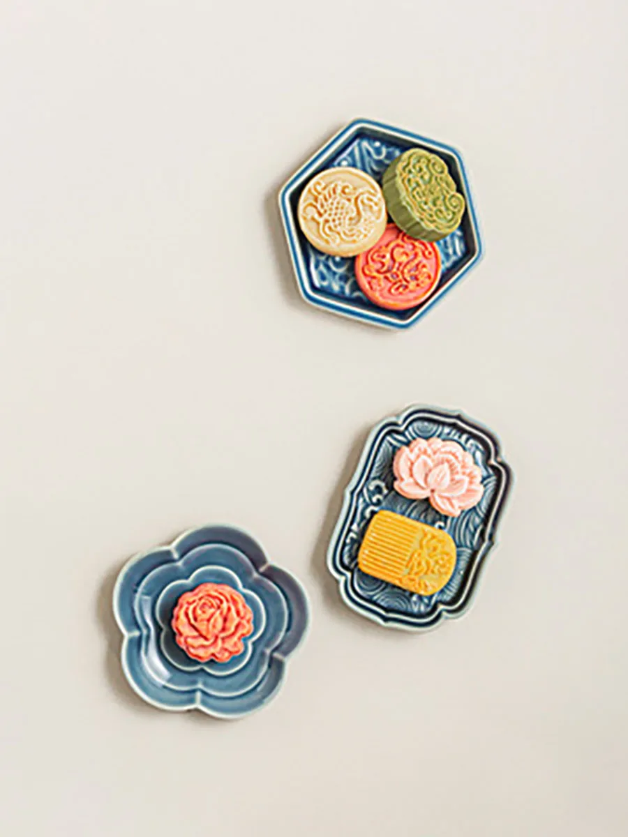 Creative Ceramic Fruit Dessert Tray, Home Snack Storage, Candy Dried Fruit Foods Dessert Tea Dish, Wedding Party Supply Gifts