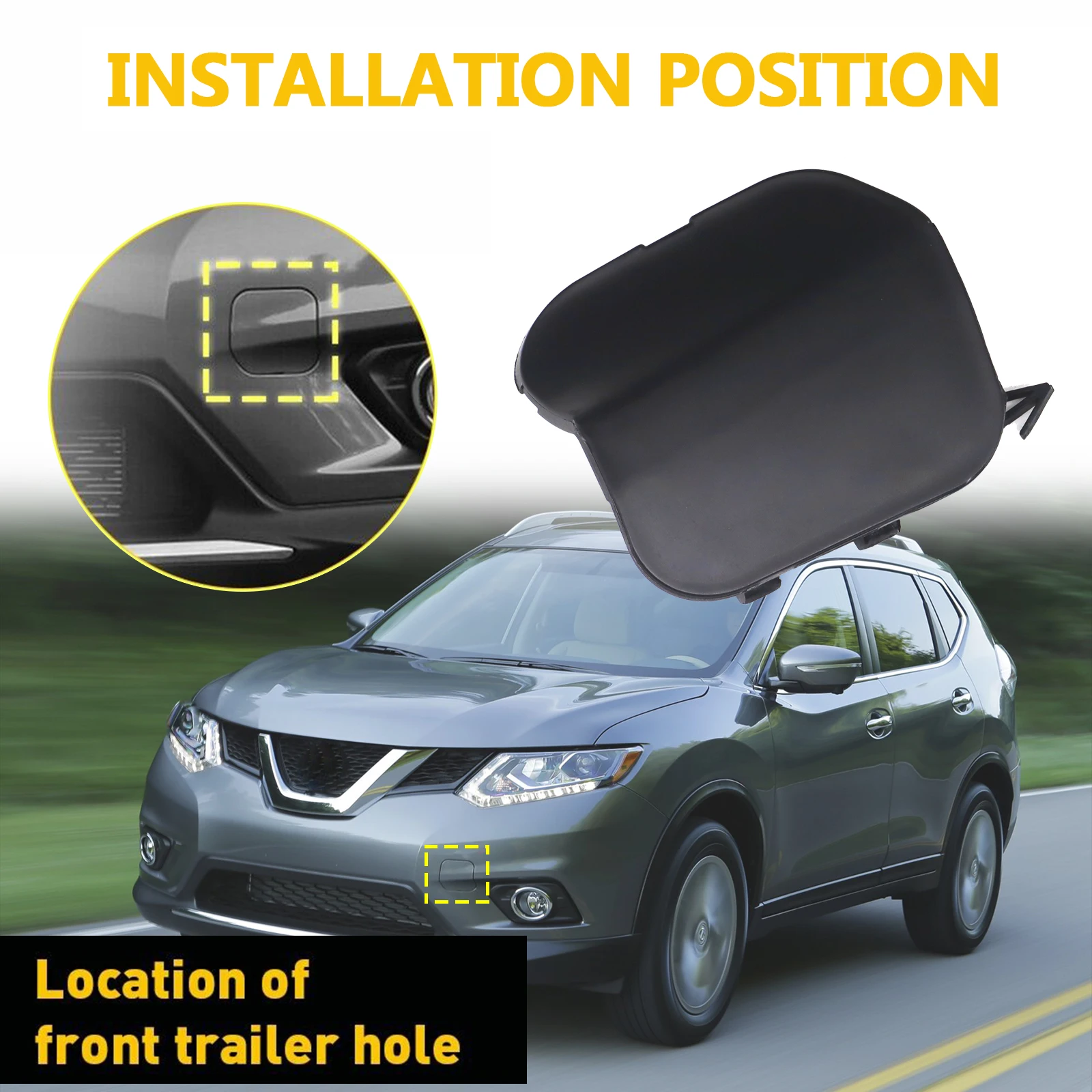 622a0-4ba0a für Nissan Rogue X-Trail T32 Front stoßstange Abschlepp haken Kappe Abdeckung Augen zugang Anhänger Loch Deckels chutz – Detail 3