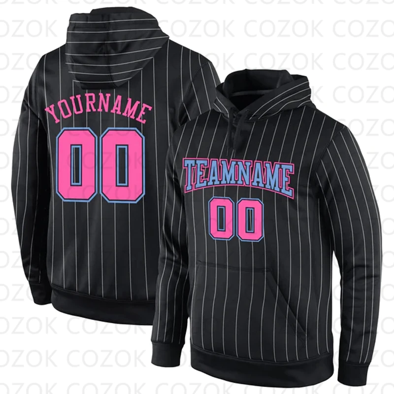 

Customized Hoodie Black Vertical Line Colour Jersey 3D Printed Unisex Pullovers Hoodie Casual Sweatshirts