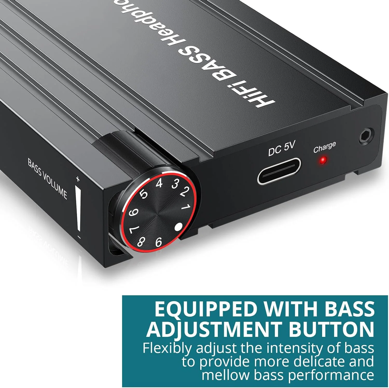 HiFi BASS Headphone Amplifier 16-600&Omega; Earphone Amp Rechargeable 3.5mm AUX Input Output Volume Control Phones Computers headphone amplifier