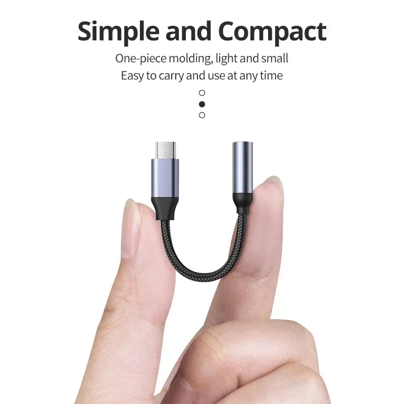 HiFi USB Type C To 3.5 Jack Earphone Adapter USB-C 3 5mm Audio Cable Converter For iPhone 16 Series Samsung Galaxy Huawei Xiaomi