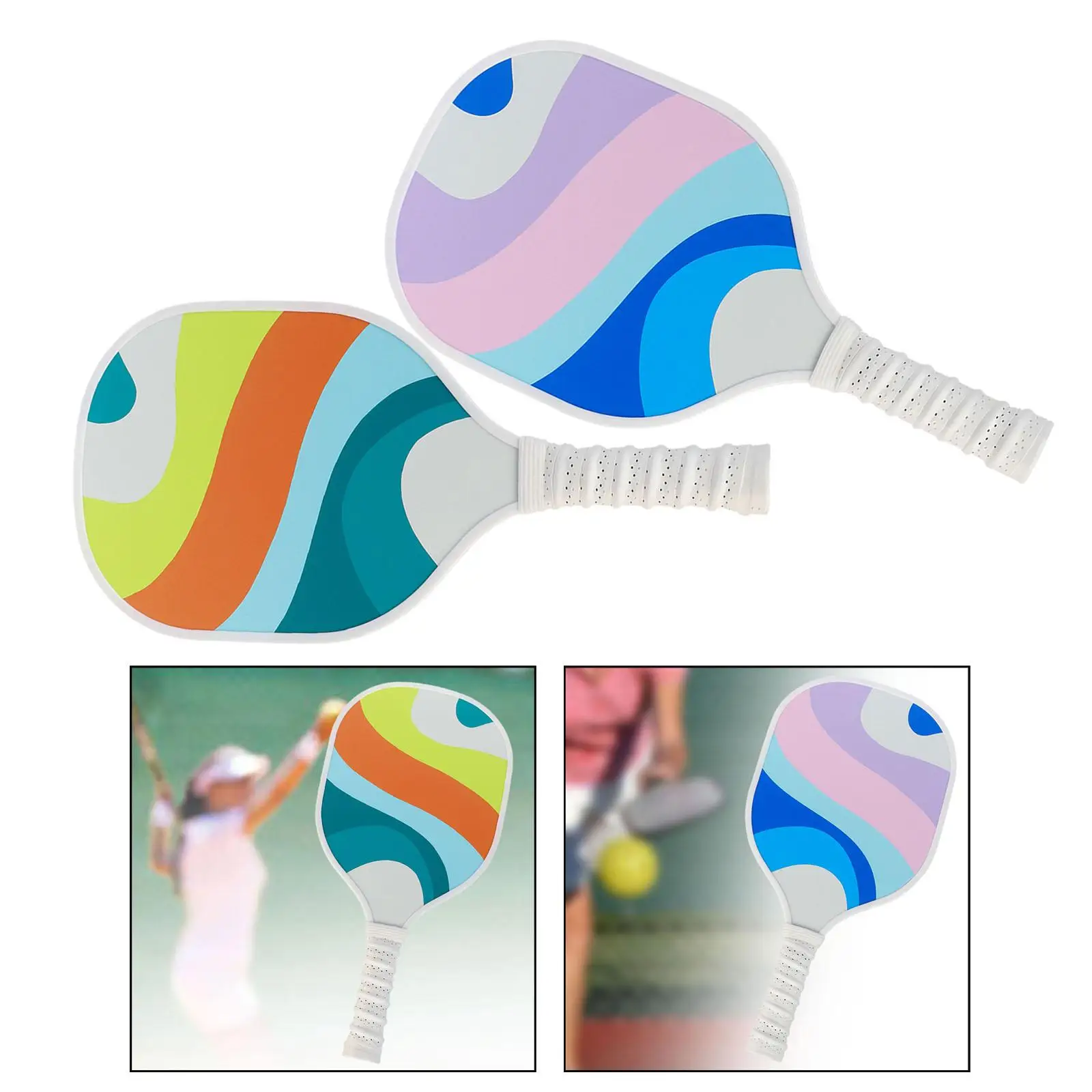 Pickleball Paddle 9 Layer Poplar Wooden for School Sports Training Beginners
