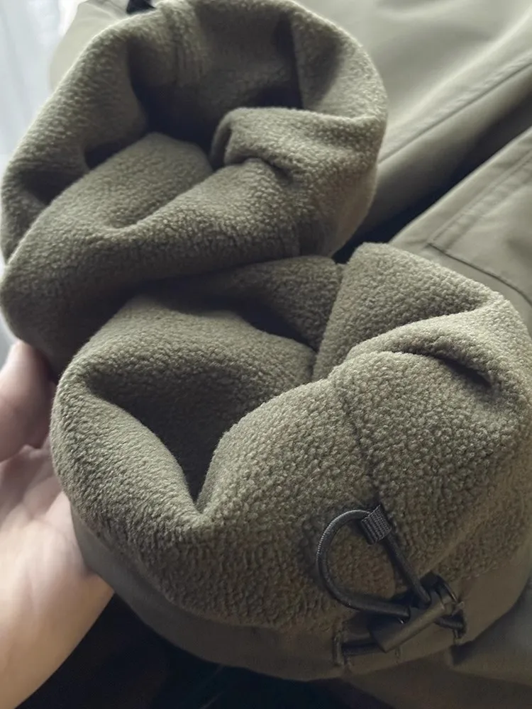 Thiened Fce Outdoor Functional Men's Casual Pants Self-Heating Windproof Waterproof Waist Belt Trousers Autumn Season