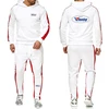 Winning Boxing Men's New Spring and Autumn Pullover Hoodies + Sweatpants Sports Comfortable Solid Color Two-piece Sets 3