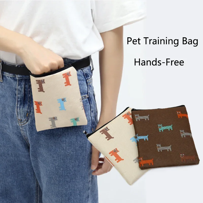 

Portable Pet Dog Training Treat Snack Bag Bait Dog Obedience Agility Outdoor Pouch Food Bag Pocket Snack Reward Waist Bag New