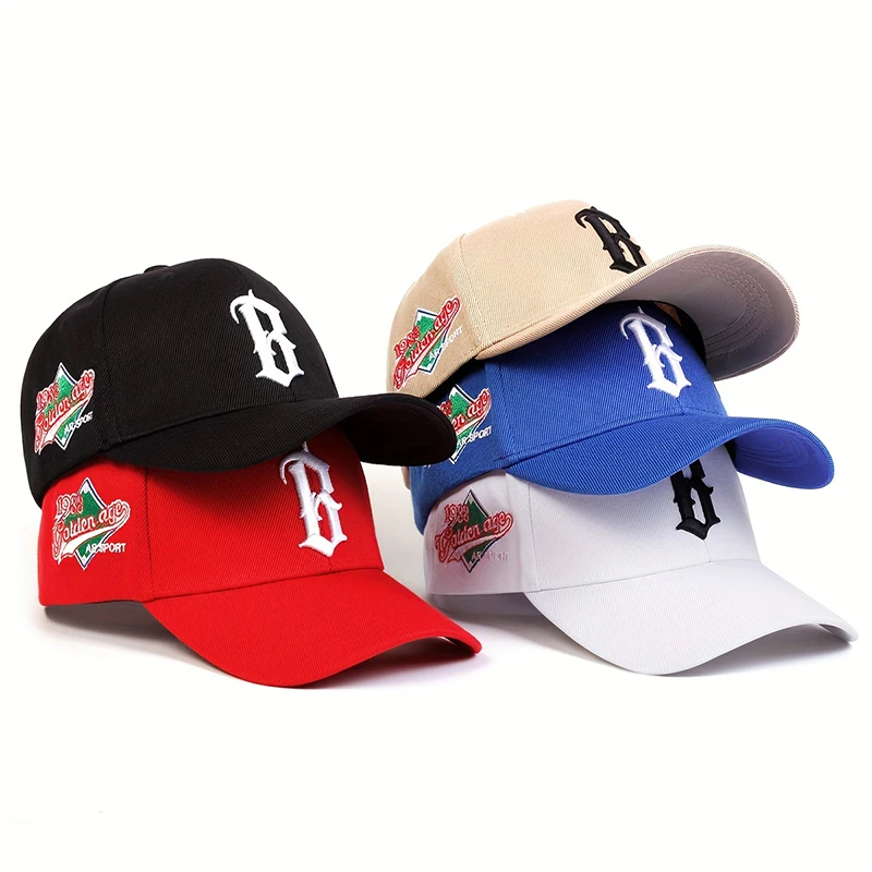 BLetterembroideryBaseballCapsCottonSnapbackHatFashionSportsHiphopTruckerHatsSummerOutdoorSunHatsGarros-AliExpress200000297