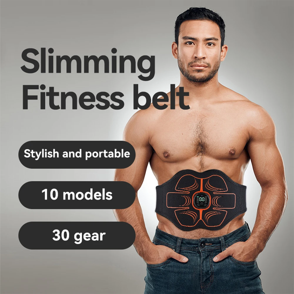Abs Slimming Massage Belt  Fat Burner Abdominal Muscle Electrostimulator Trainer Belt Waist Belly Weight Loss Home Gym Fitness