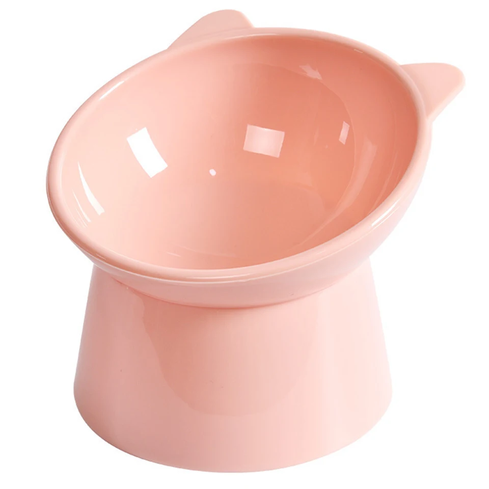 Ergonomic Tilted Cat Food Bowl for Flat Faced Cats