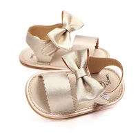 0-18Months Baby Girls Sandals Big Rosette Shoes Cute Bow Tie Sweet Princess Soft Casual Sandals For Baby Girls 3