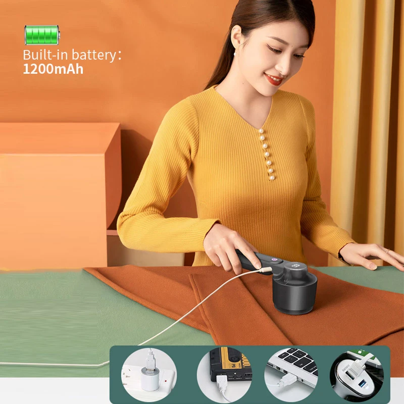 Clothing Fuzz Pellet Machine Electric Lint Remover Blades Portable Charge Removes Clothes Shaver_voghion.com