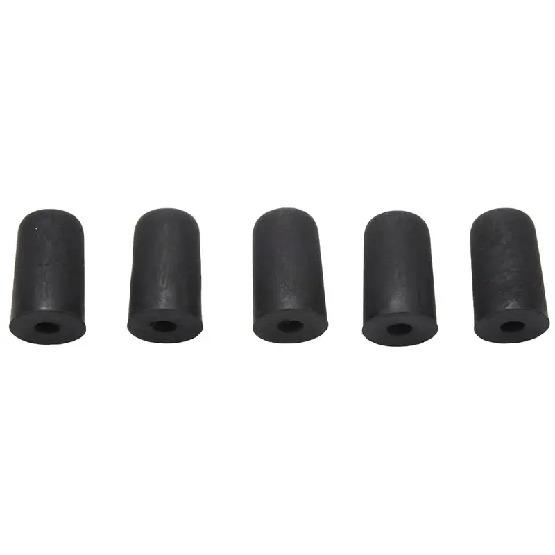 Cello Endpin Tip Protector Rubber Cello Tail Pin Case Tip Cap Protector Non-Slip Mat 5 Pcs Cello Endpin Accessory