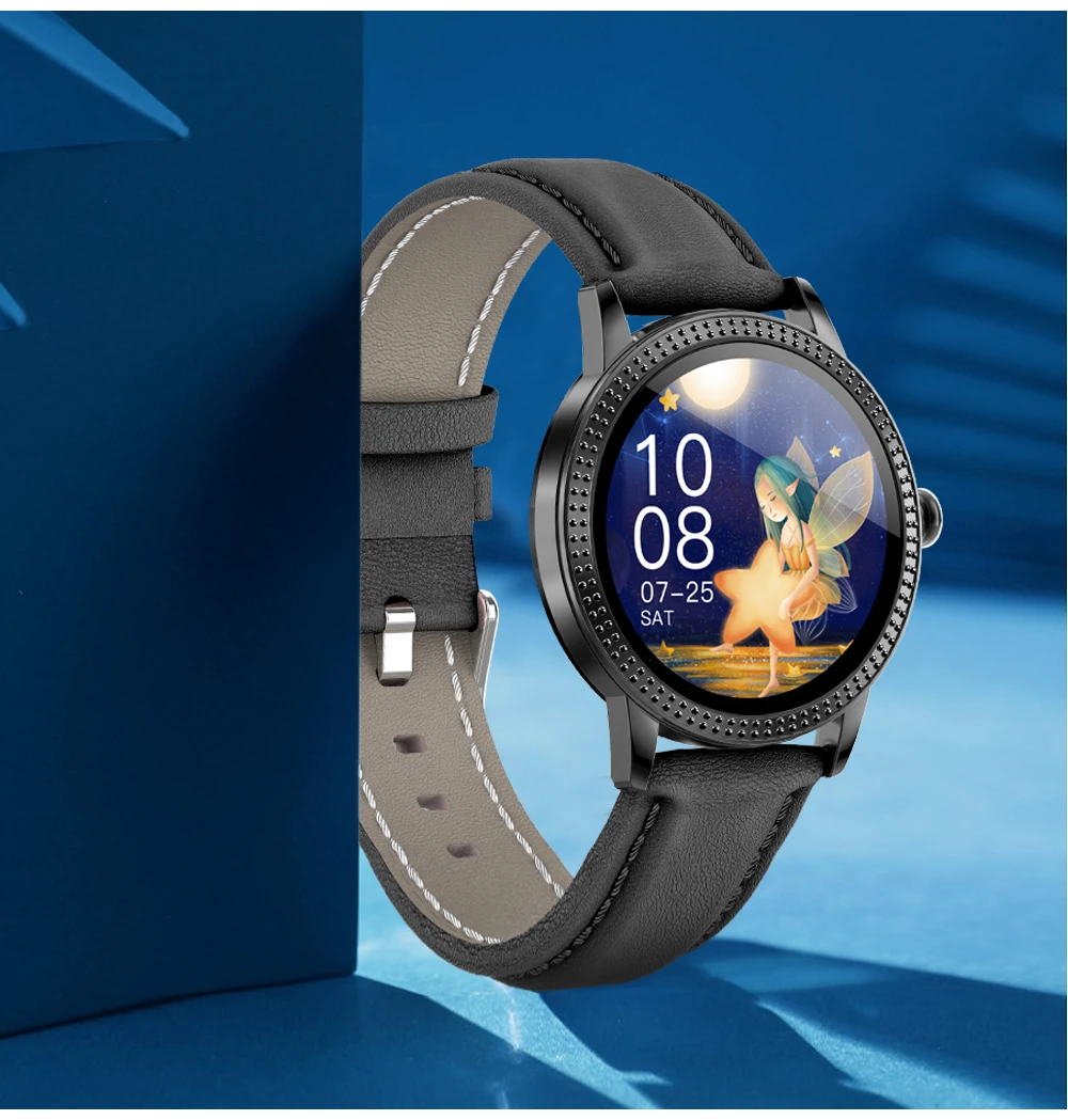 CF18P Men Women Fashion Smart Watch Full Touchscreen Waterproof Pedometer Heart Rate Blood Pressure Reminder Couple Smartwatch