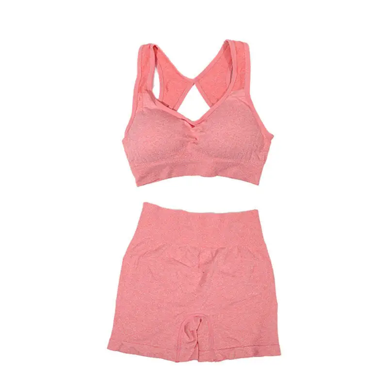 Womens Yoga Set - Fitness Vest  Shorts for Running and Workouts