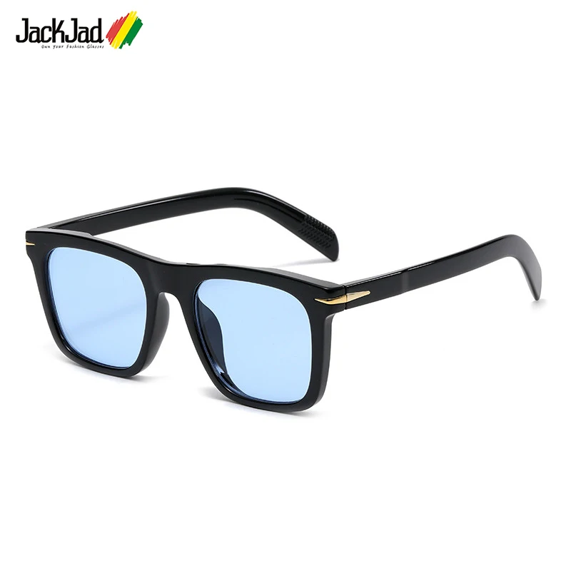 

JackJad 2022 Fashion Stylish Cool Square Style Beckham Sunglasses Eyewear Men Women Vintage Brand Design Sun Glasses Shades 5077