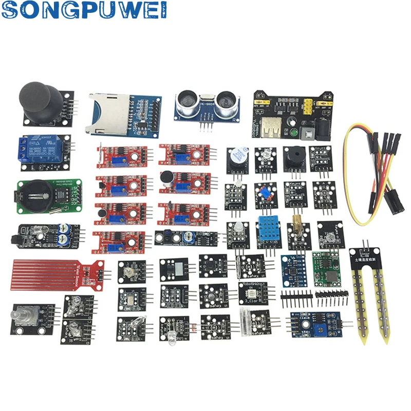 45-in-1-Sensors-Modules-16-Kinds-Starter-Kit-For-Arduino-Raspberry-Pi ...