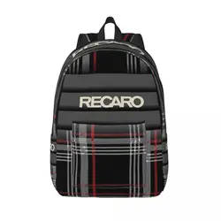 Recaros Black Tartan Scotch Irish Plaid for Teens Student School Bookbag Daypack Middle High College Gift