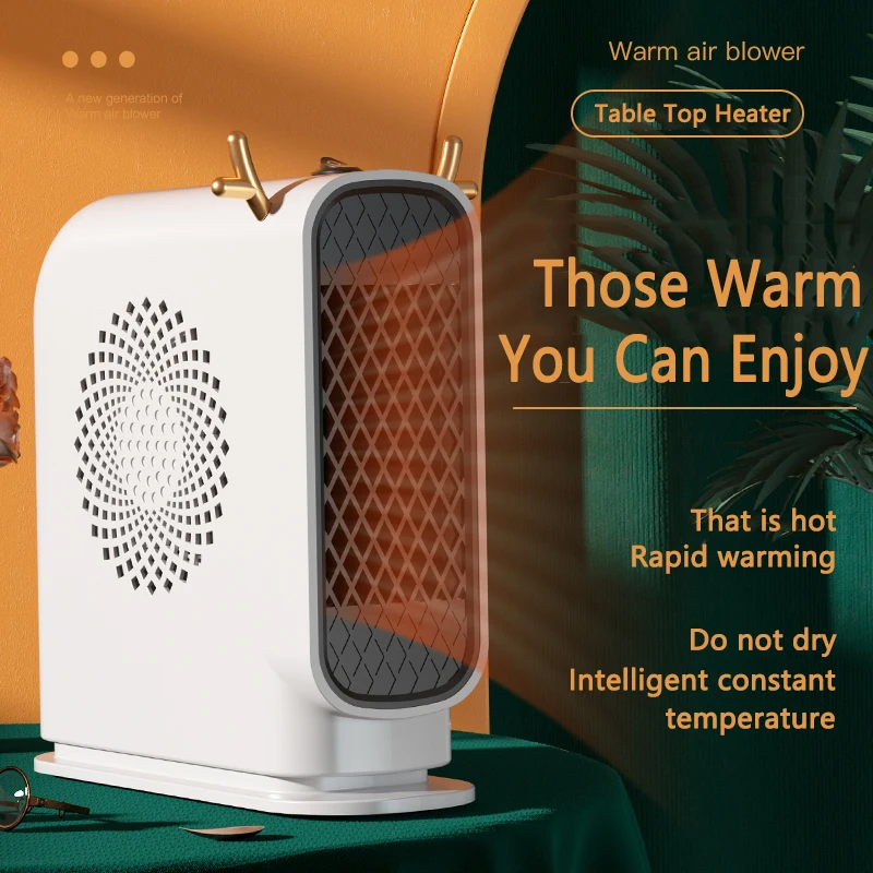Portable Electric Air Heater Room Radiateur Electrique Calentador Mini Fan Warm  Bedroom Heating Stove Fan Radiator Winter 220V 400w room heater cute and creative portable fan heater small heating desk top office hot air fan for home bedroom