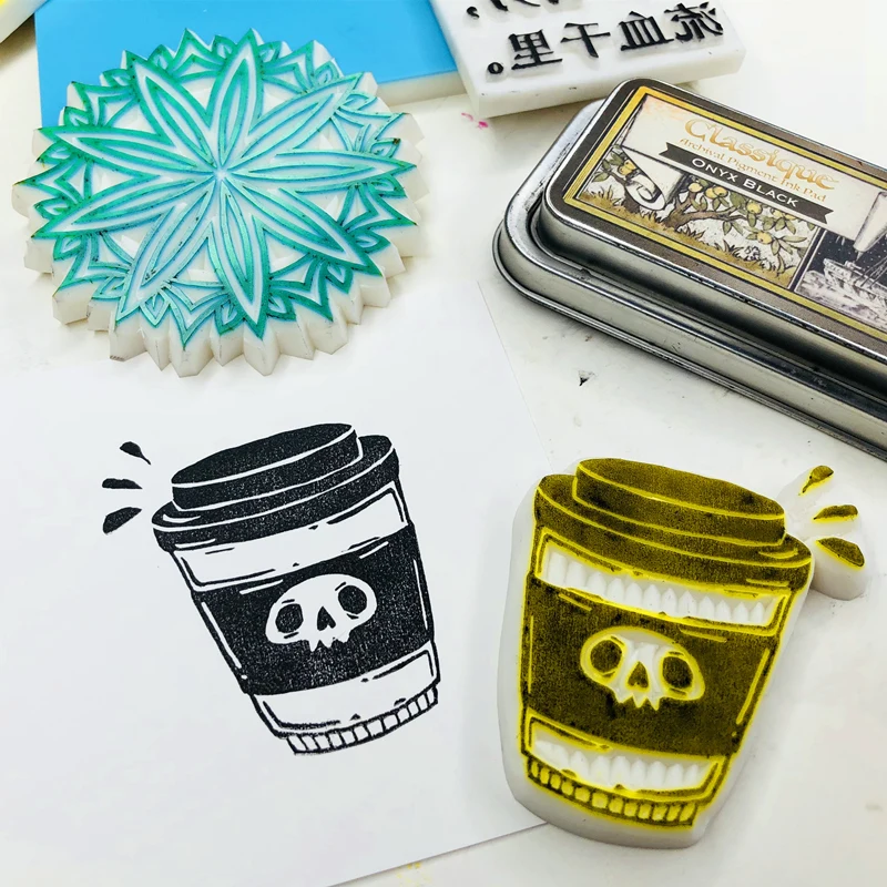 Double Layer Rubber Stamp Material White