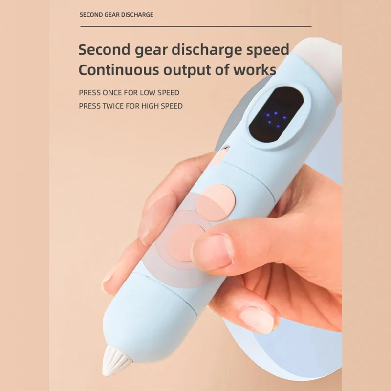 3D Printing Pen Low Temperature With Free PCL Filament Cartoon pattern for Kids Smart Toys Gift boys and girls