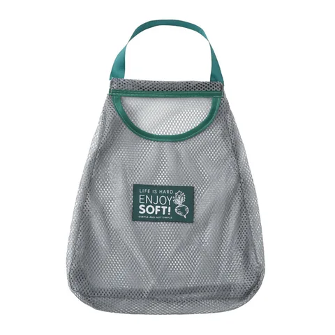 Reusable Eco Fruit Vegetable Bags Net Bag Produce Washable Mesh Bags wall mounted Kitchen Storage Bags Toys Sundries