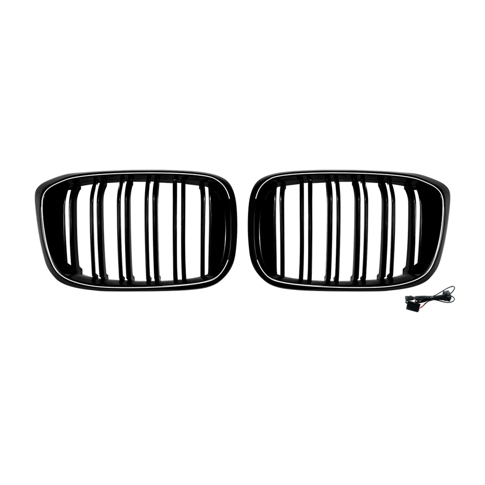 BMW X3 G01 2018-2021 X4 G02 2019-2021 프론트 키드니 그릴 레이싱 그릴 올 블랙 어퍼 범퍼 후드 메쉬 그리드