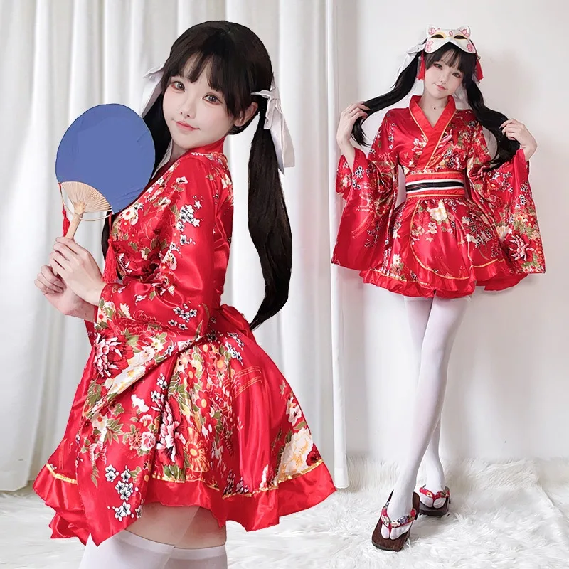Japanese Formal Attire Traditional Kimono Cosplay Clothing Summer and  Japanese Style Printed Modified Yukata Kimono Women's Suit - AliExpress  200000532