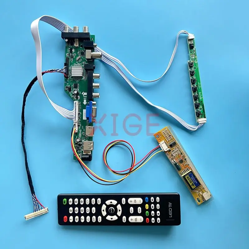 

Controller Card Fit LTN141XA-L01 LTN141XB-L02 LCD Matrix 30Pin LVDS 1CCFL IR+AV+USB+HDMI+VGA Kit DIY DVB Digital Signal 1024*768