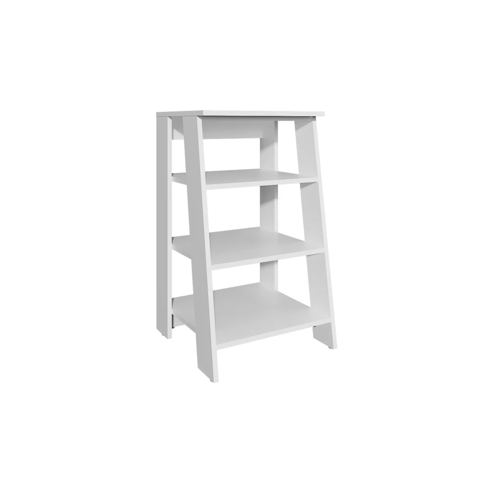 BATHBI 30" High 4-Tier Ladder Shelf in White for Bathroom & Living Room 5