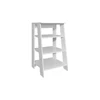 BATHBI 30" High 4-Tier Ladder Shelf in White for Bathroom & Living Room 5